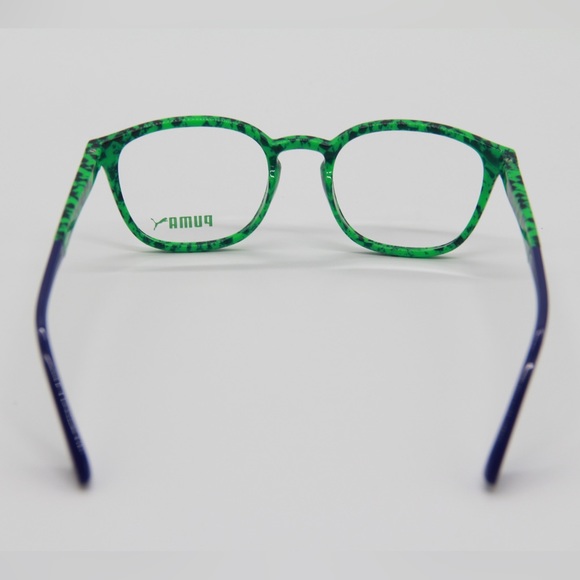 NEW PUMA PU0118O 002 ROUND GREEN EYEGLASSES PUMA PU01180 002 - Picture 6 of 9